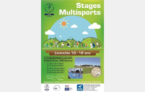 STAGES MULTISPORTS - ETE 2017