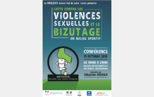 Prévention des violences sexuelles et du bizutage en milieu sportif Partenariat avec « Colosse aux pieds d’argile » le Jeudi 11 octobre