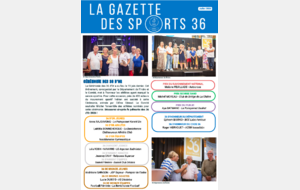 Découvrez l'édition estivale de la Gazette des Sports 36