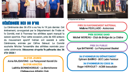 Découvrez l'édition estivale de la Gazette des Sports 36